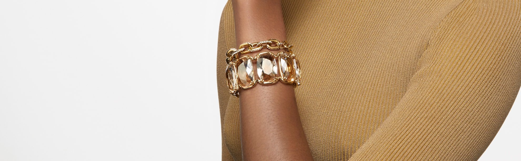 swarovski chain bracelets with crystals